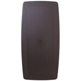 5.62-Foot Brown Rattan Indoor-Outdoor Plastic Folding Table