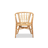 Baxton Studio Luxio Modern and Contemporary Natural Finished Rattan Chair