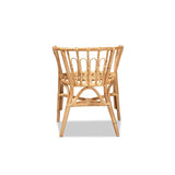 Baxton Studio Luxio Modern and Contemporary Natural Finished Rattan Chair