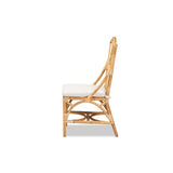 Baxton Studio Sonia Modern and Contemporary Natural Finished Rattan Chair