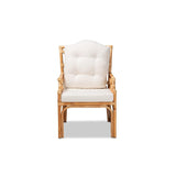 Baxton Studio Sonia Modern and Contemporary Natural Finished Rattan Armchair