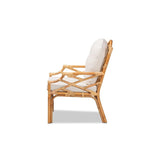 Baxton Studio Sonia Modern and Contemporary Natural Finished Rattan Armchair