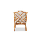 Baxton Studio Sonia Modern and Contemporary Natural Finished Rattan Armchair