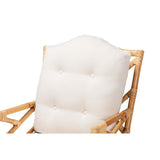 Baxton Studio Sonia Modern and Contemporary Natural Finished Rattan Armchair