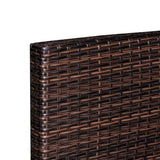 vidaXL 10 Piece Garden Lounge Set with Cushions Poly Rattan Brown, 43075