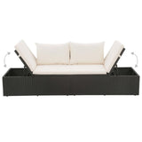 vidaXL Garden Bed Black 76.8"x23.6" Poly Rattan, 43953
