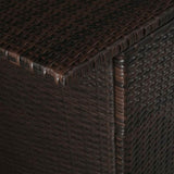 vidaXL 3 Piece Bistro Set with Cushions Poly Rattan Brown, 44174