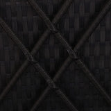 vidaXL 3 Piece Garden Sun Lounger Set Poly Rattan Black, 46223