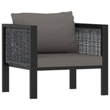 vidaXL 7 Piece Garden Lounge Set with Cushions Poly Rattan Anthracite, 49403