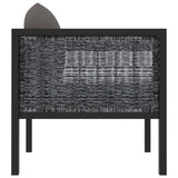 vidaXL Sectional Corner Sofa with Right Armrest Poly Rattan Anthracite, 310043