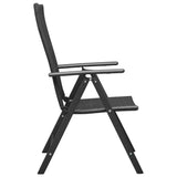 vidaXL Garden Chairs 4 pcs Poly Rattan Black, 313105