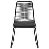 vidaXL Outdoor Chairs 4 pcs Poly Rattan Black, 313112