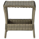 vidaXL 2 Piece Garden Lounge Set with Cushions Poly Rattan Brown 0153