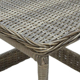 vidaXL 2 Piece Garden Lounge Set with Cushions Poly Rattan Brown 0153
