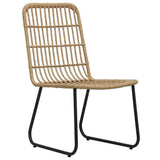 vidaXL 3 Piece Outdoor Dining Set Poly Rattan and Glass 0237