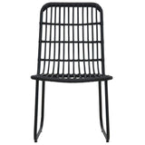 vidaXL 3 Piece Outdoor Dining Set Poly Rattan and Glass 0243