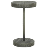 vidaXL 3 Piece Garden Bar Set with Cushions Poly Rattan Gray 4760