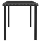 vidaXL 5 Piece Garden Dining Set Poly Rattan Black 5707