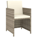vidaXL 6 Piece Outdoor Dining Set with Cushions Poly Rattan Beige 5989