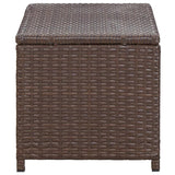 vidaXL Coffee Table Brown 27.6"x15.7"x15" Poly Rattan 6002