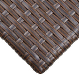 vidaXL Coffee Table Brown 27.6"x15.7"x15" Poly Rattan 6002