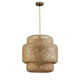 Drusilla Single Light Rattan Pendant Light