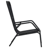 vidaXL Garden Chair Poly Rattan Light Brown