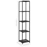 vidaXL Storage Shelf Black Poly Rattan Store Rack Shelf Organizer Multi Sizes