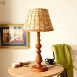 Nordic American Country Style Rattan Lamp
