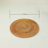 4 Pcs Rattan Trivets for Hot Dishes-Insulated Hot Pads