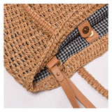 Wicker large capacity tote
