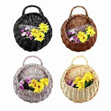 1pc Wall-mounted Rattan Flower Basket
