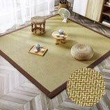 Japanese-Style Rattan Mat Carpet