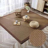 Japanese-Style Rattan Mat Carpet
