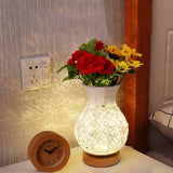 USB Powered Rattan Vase LED Table Lamp