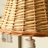 Nordic American Country Style Rattan Lamp