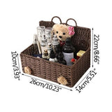 Wicker And Rattan Basket