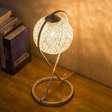 Bedroom Bedside Rattan Table Lamp